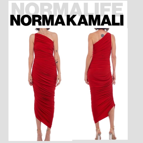 Norma Kamali Dresses & Skirts - Norma Kamali Diana GownTiger in Red Size: Small